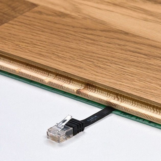 Cavo di Rete Patch Piatto Cat6 UTP 10m Nero - Techly Professional ICOC U6EB-FL-100BKT