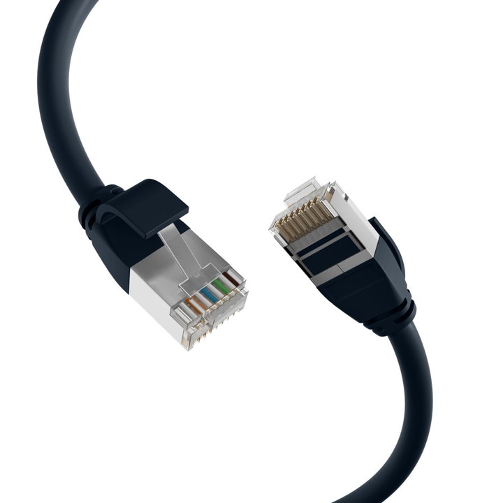 Cavo di Rete Patch Cat6A U/FTP TPE Ultraflex Nero 0,25m - OEM ICOC UF6A-TPE-002BK
