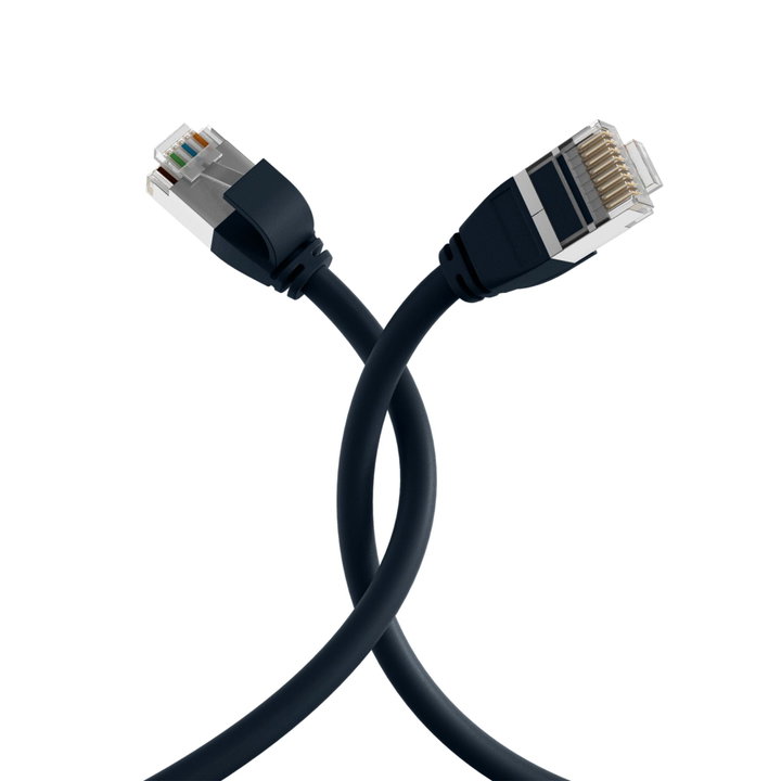 Cavo di Rete Patch Cat6A U/FTP TPE Ultraflex Nero 0,25m - OEM ICOC UF6A-TPE-002BK