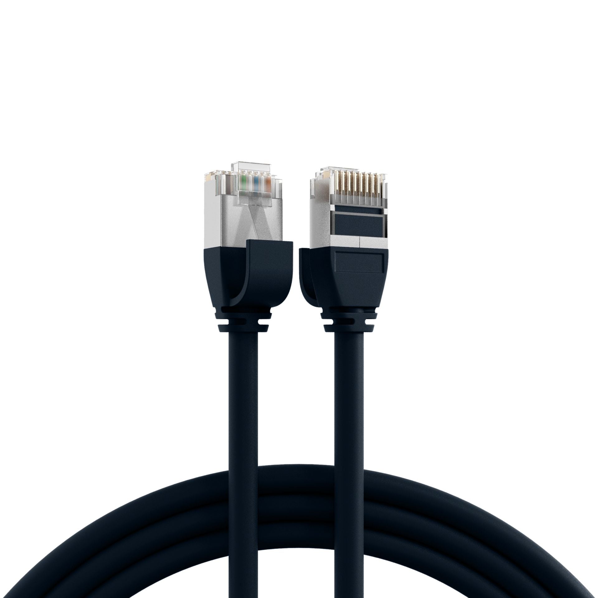 Patch Network Cable Cat 6 TO U/FTP TPE Ultraflex Black 0,5 m - OEM ICOC UF 6 A-TPE- 005 BK