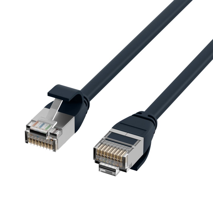 Cavo di Rete Patch Cat6A U/FTP TPE Ultraflex Nero 1m - OEM ICOC UF6A-TPE-010BK