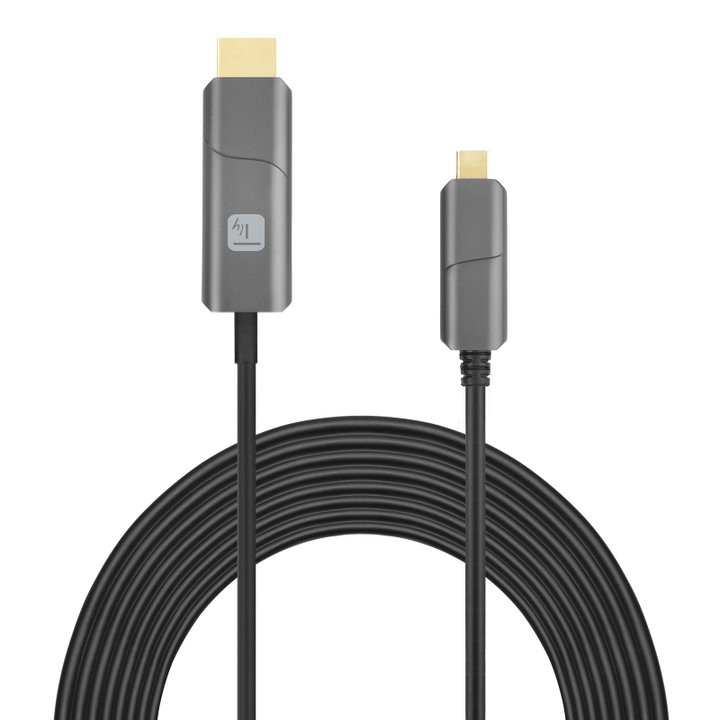 Active Optical Cable (AOC) from USB-C M to HDMI-A M 20 m - Techly IOC UHDMI-AOC- 020