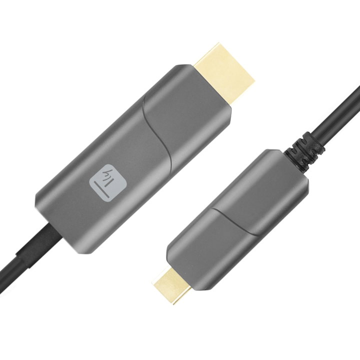 Active Optical Cable (AOC) from USB-C M to HDMI-A M 20 m - Techly IOC UHDMI-AOC- 020