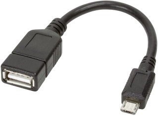 Cavo USB 2.0 OTG A Femmina / Micro B Maschio 0,2m - Techly ICOC UOTG-194