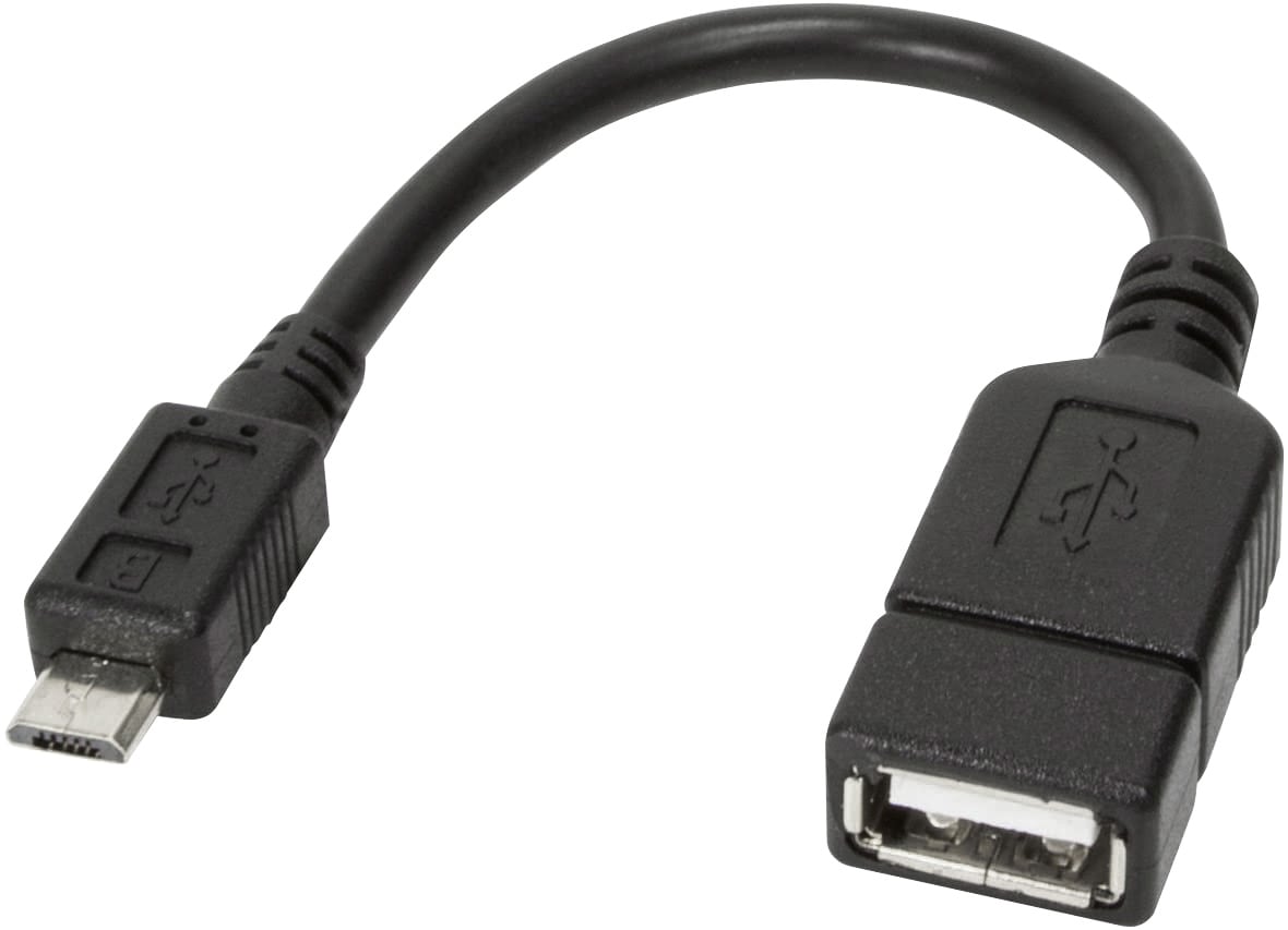 Cavo USB 2.0 OTG A Femmina / Micro B Maschio 0.2m - Techly ICOC UOTG-194