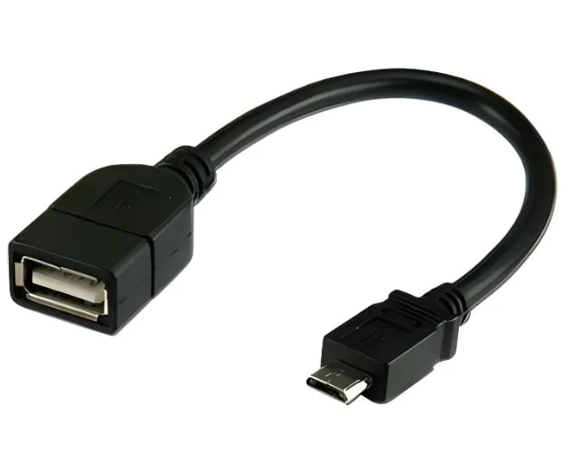 Cavo USB 2.0 OTG A Femmina / Micro B Maschio 0.2m - Techly ICOC UOTG-194