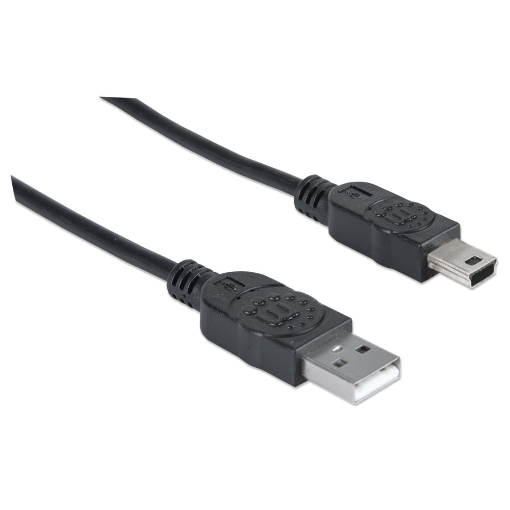 Cavo USB 2.0 OTG A maschio/Mini B maschio 1,8m - Manhattan ICOC UOTG-388
