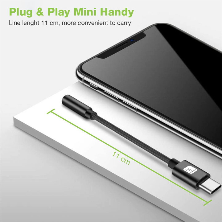Cavo Adattatore USB-C a Jack 3.5mm con Chip DAC - Techly ICOC USBC-DAC24J