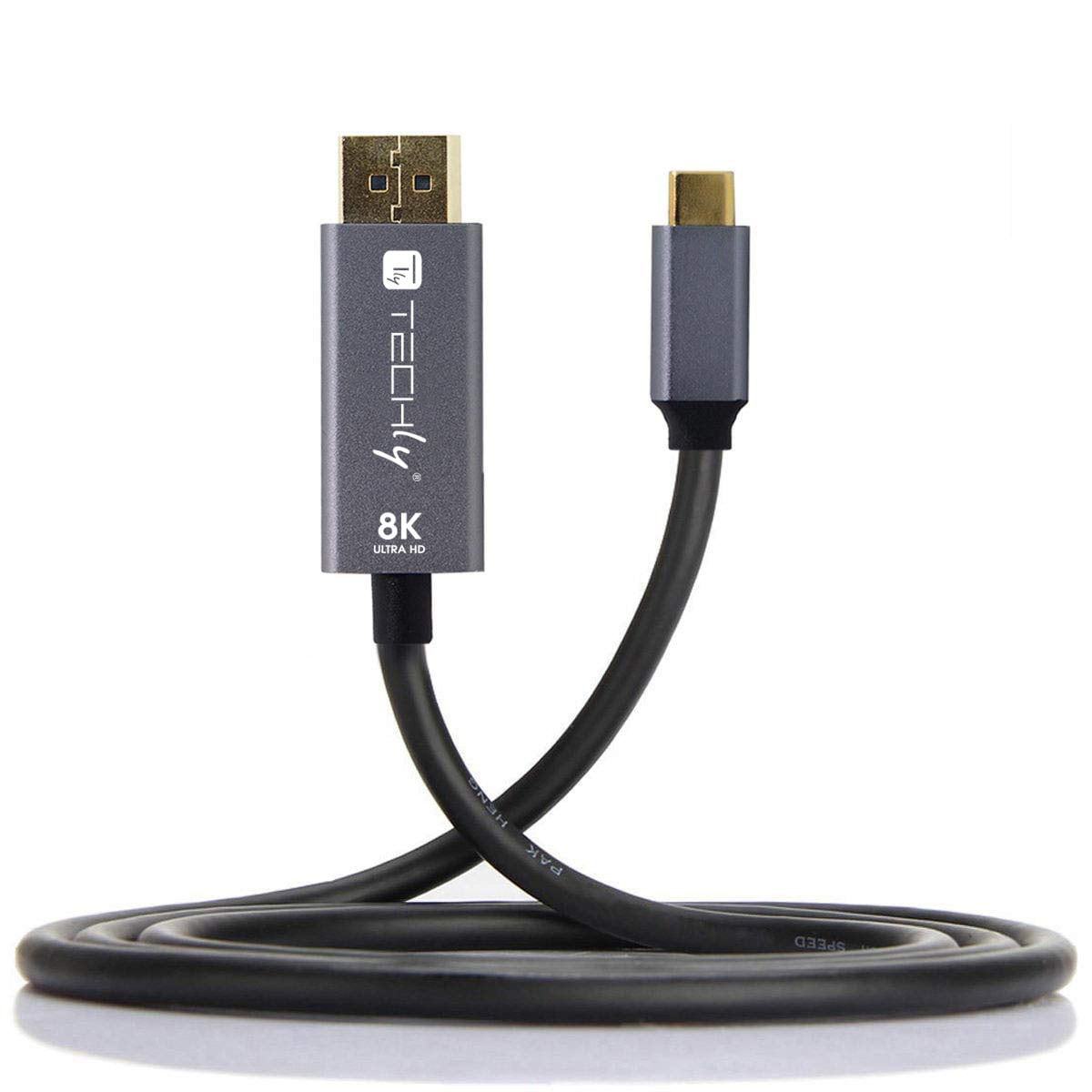 Cavo Adattatore USB-C™ 3.2 a Displayport 1.4 8K@60Hz 1,8m - Techly ICOC USBC-DP8-18