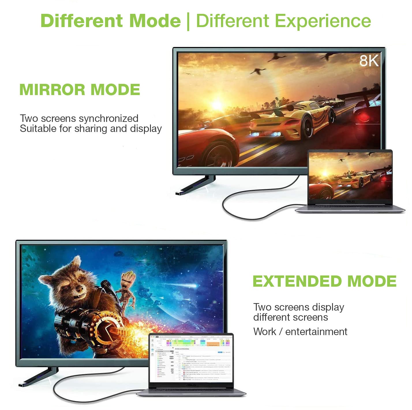 Cavo Adattatore USB-C™ 3.2 a Displayport 1.4 8K@60Hz 1,8m - Techly ICOC USBC-DP8-18