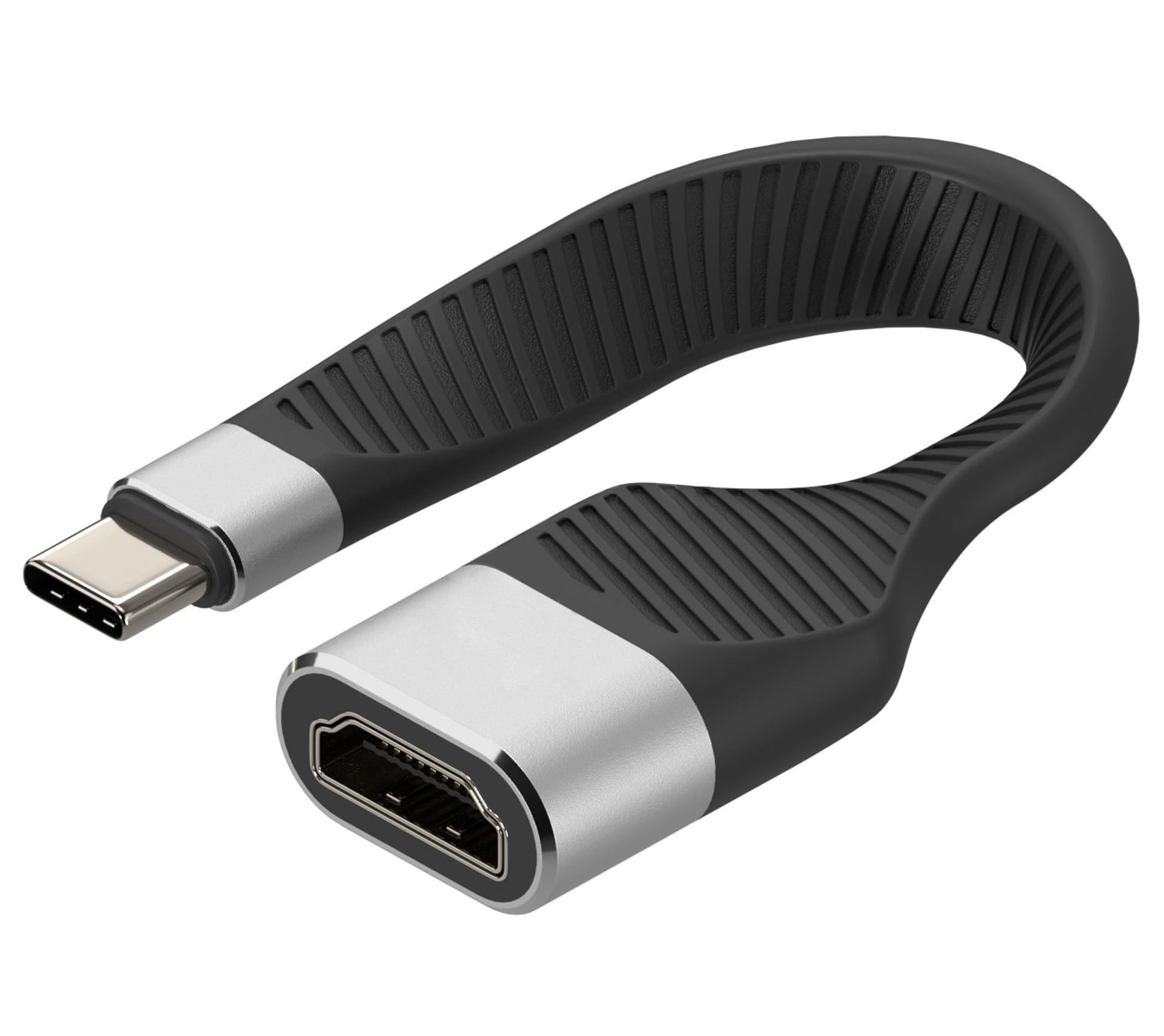 Cavo Corto Piatto USB-C™ Maschio a HDMI Femmina FPC 13,6 cm - Techly ICOC USBC-FL-HD4K