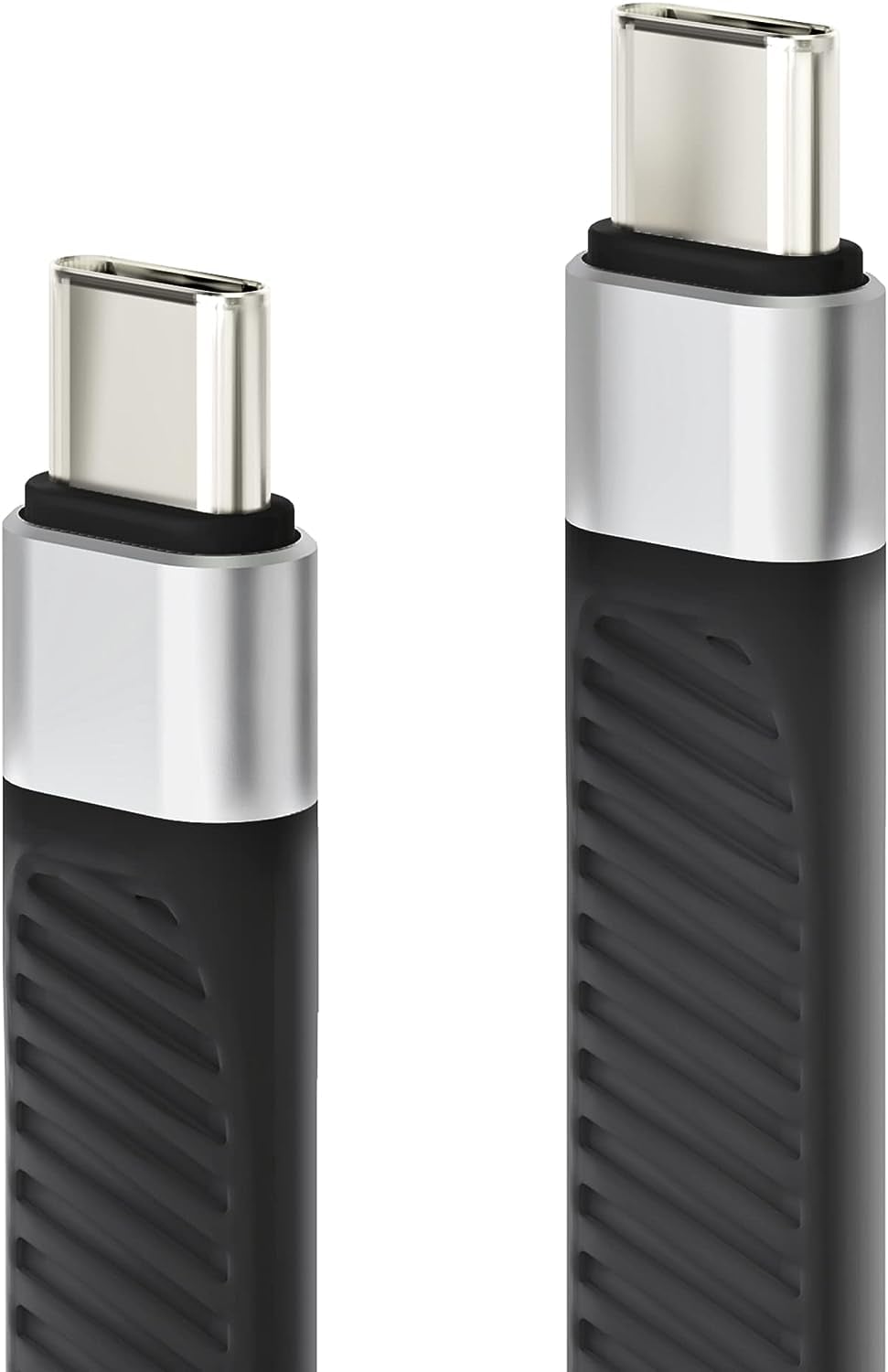 Cavo Corto Piatto USB-C™ Maschio a USB-C™ Maschio E-Mark Ricarica Rapida FPC 12.4 cm - Techly ICOC USBC-FL-U4