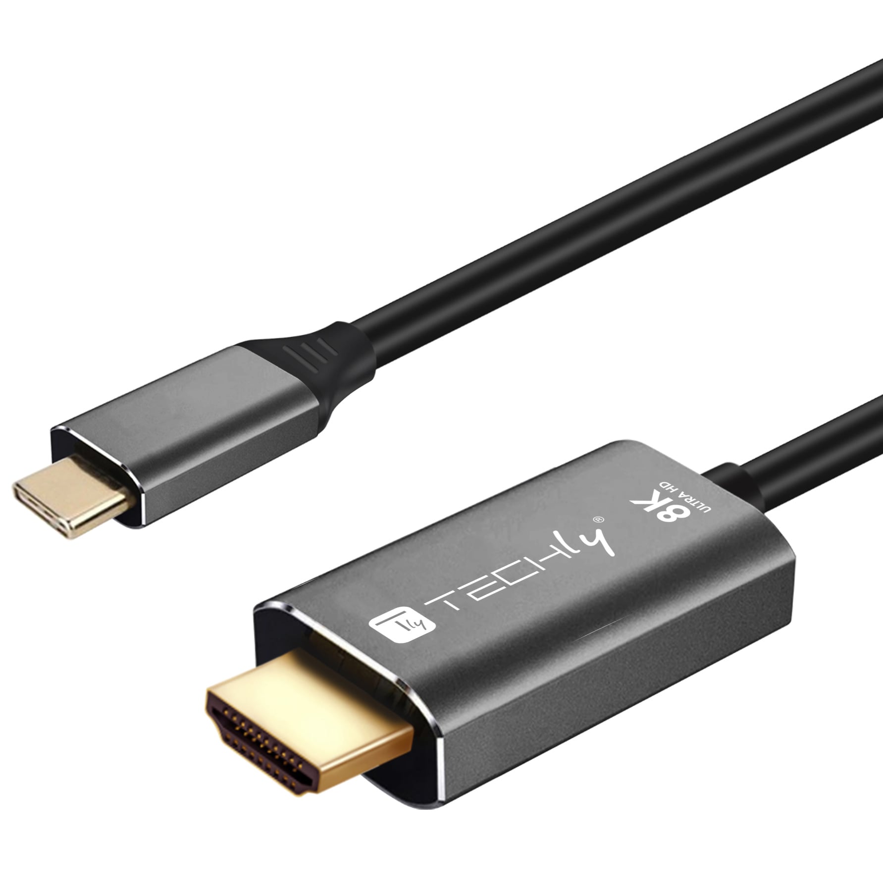 Cavo Adattatore USB-C™ 3.2 a HDMI 2.1 8K@60Hz 1,8m - Techly ICOC USBC-HDMI8-18