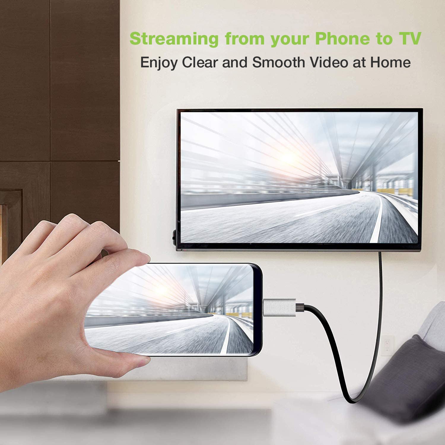 Cavo Adattatore USB-C™ 3.2 a HDMI 2.1 8K@60Hz 1,8m - Techly ICOC USBC-HDMI8-18