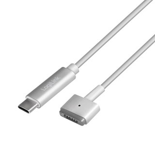 Cavo di Ricarica USB 3.2 Gen1 USB-C M Compatibile Apple Magsafe2 PD Silver 1,8m - Logilink ICOC USBC-MSAFE2