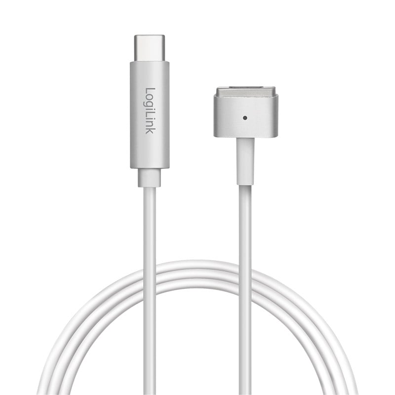 Cavo di Ricarica USB 3.2 Gen1 USB-C™ M Compatibile Apple Magsafe2m PD Silver 1,8m - Logilink ICOC USBC-MSAFE2