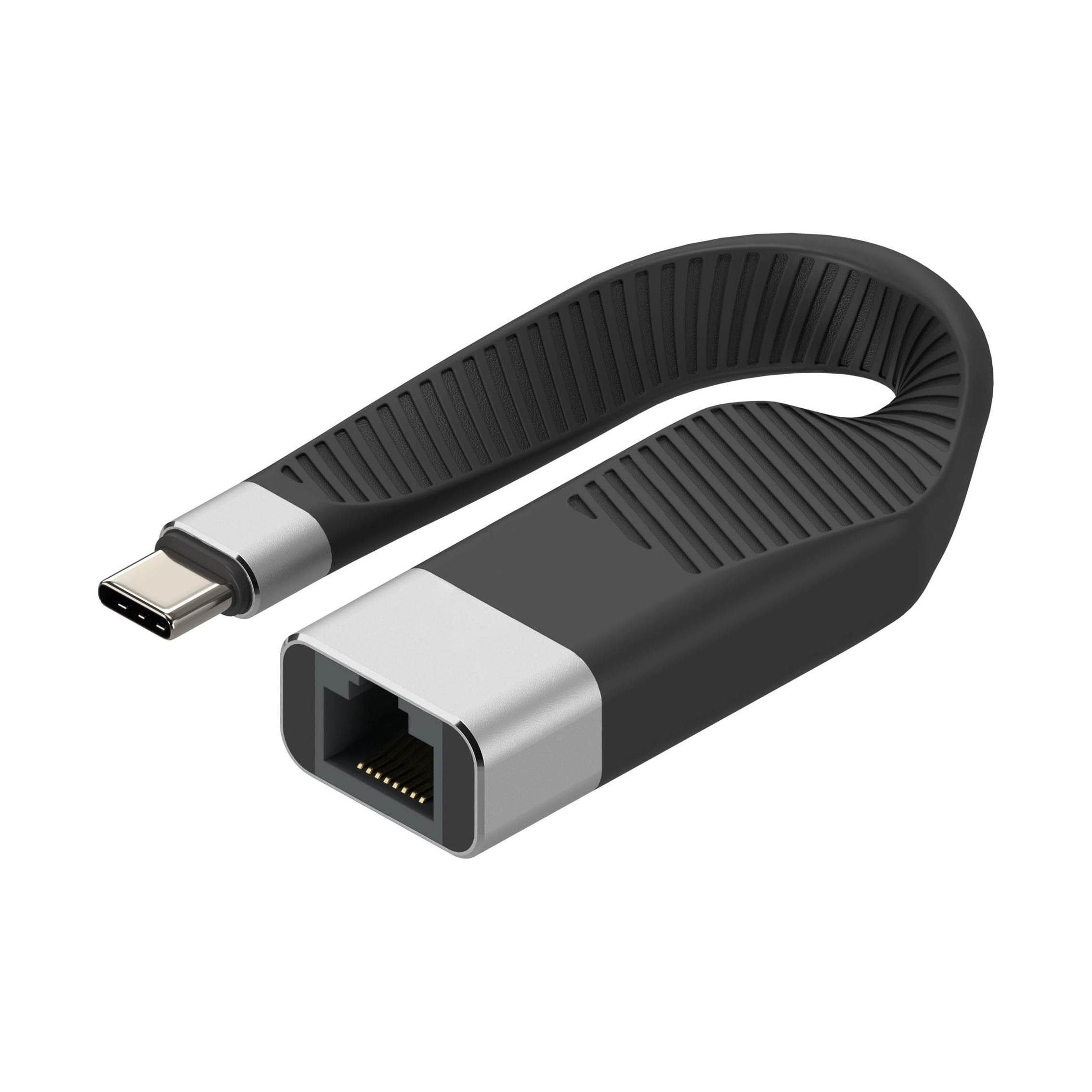 Cavo Corto Piatto USB-C™ Maschio a RJ45 Femmina FPC 14,4 cm - Techly ICOC USBC-RJ45