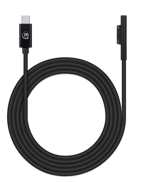 Cavo Ricarica USB-C a Surface Connect 1.8m Nero - Manhattan ICOC USBC-SURFM