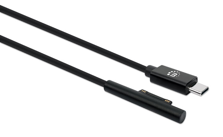 Cavo Ricarica USB-C a Surface Connect 1.8m Nero - Manhattan ICOC USBC-SURFM
