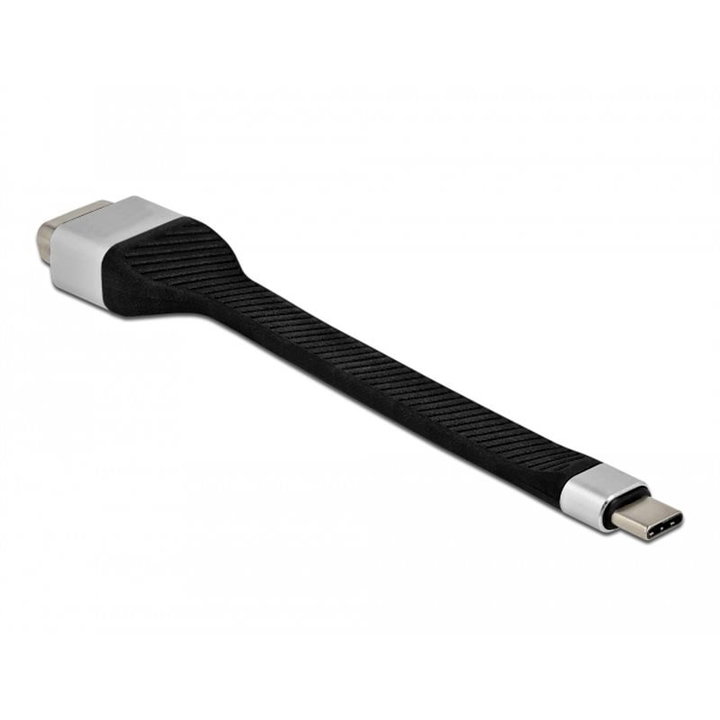 Short Cable USB-C Flat VGA male Female FPC 11,95 cm - Techly ICOC USBC-VGA