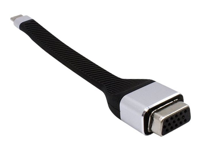 Short Cable USB-C Flat VGA male Female FPC 11,95 cm - Techly ICOC USBC-VGA