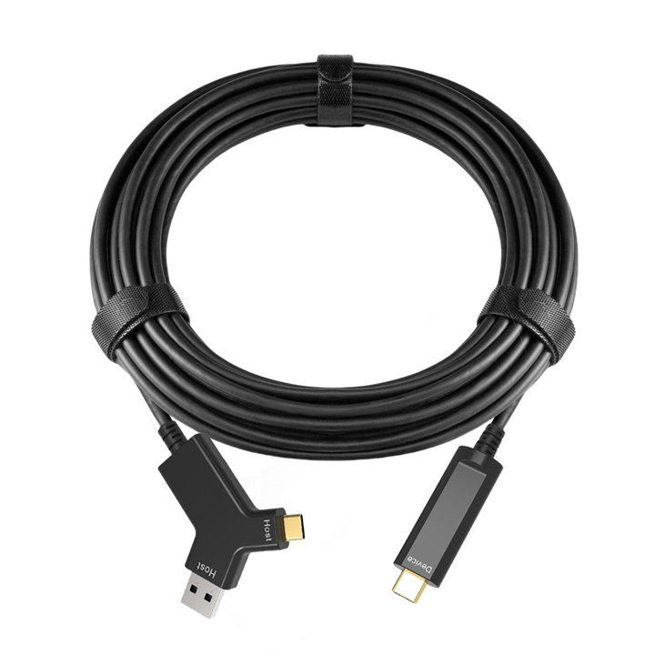 Active Optical Cable (AOC) USB 3.2 type A/C to USB-C 10 Gbps from 10 m - Techly ICOC USBCA-AOC- 010