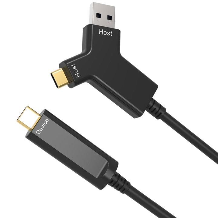 Active Optical Cable (AOC) USB 3.2 type A/C to USB-C 10 Gbps from 10 m - Techly ICOC USBCA-AOC- 010