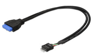 Cavo Interno USB 3.2 19 pin Femmina / USB 2.0 8 pin Maschio 30cm - Delock ICOC USBH-308P