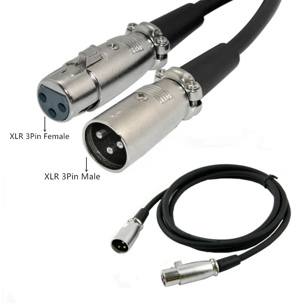 Cavo prolunga XLR Cannon 2m. col. Nero - ICOC XLR-02