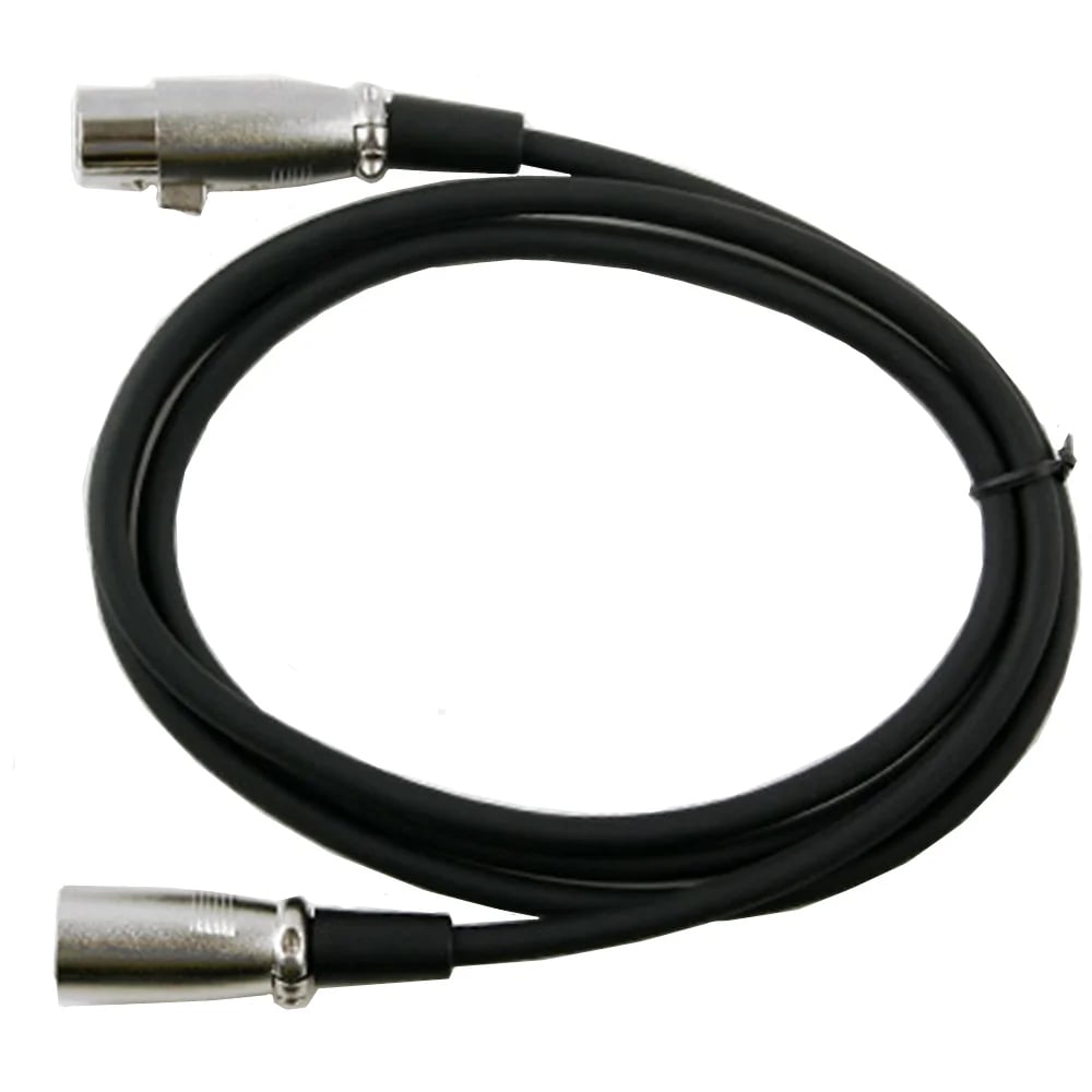 Cavo prolunga XLR Cannon 6m. col. Nero - ICOC XLR-06-BK