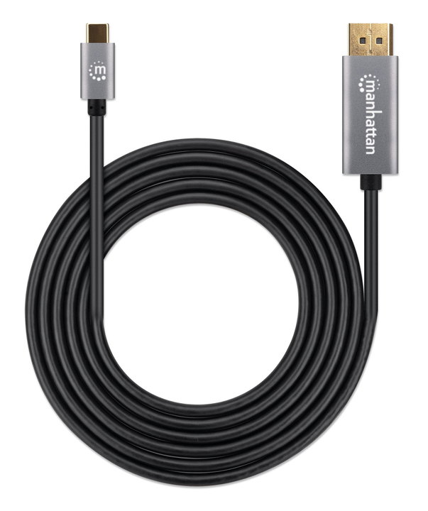 Cavo USB-C a DisplayPort 1.4 8K@60Hz 2m - Manhattan ICOC-USBC-DP8K-020