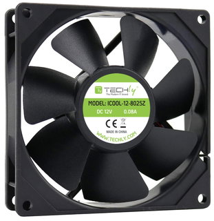 80 x 80 x 25 mm 12 V DC - Techly ICOOL- 12 - 8025 Z