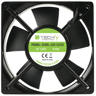 Ventola per PC 120x120x25mm 220V AC - Techly ICOOL-220-1225Z