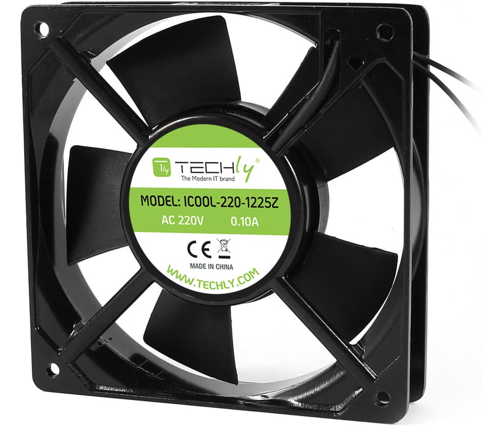 Ventola per PC 120x120x25 220V - Techly ICOOL-220-1225Z