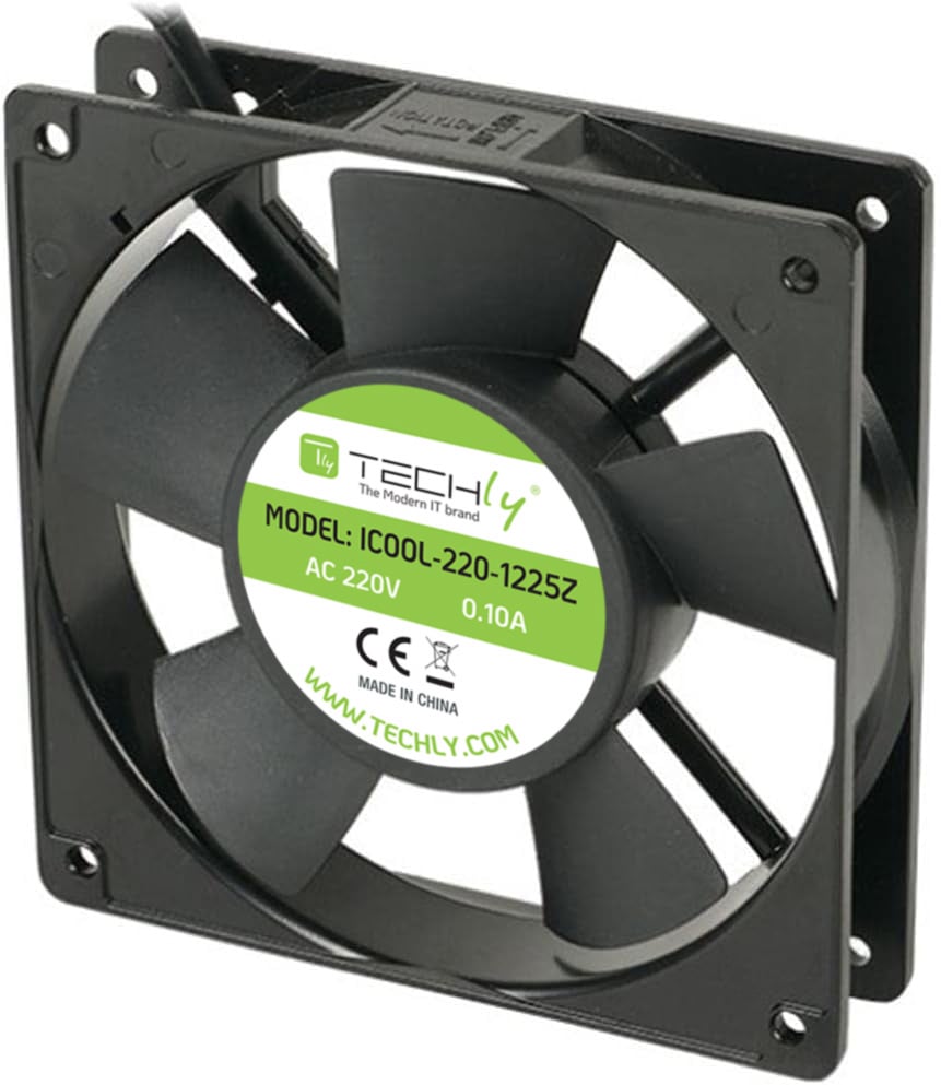 Ventola per PC 120x120x25 220V - Techly ICOOL-220-1225Z