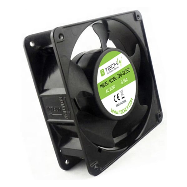 Ventola per PC 120x120x25 220V - Techly ICOOL-220-1225Z
