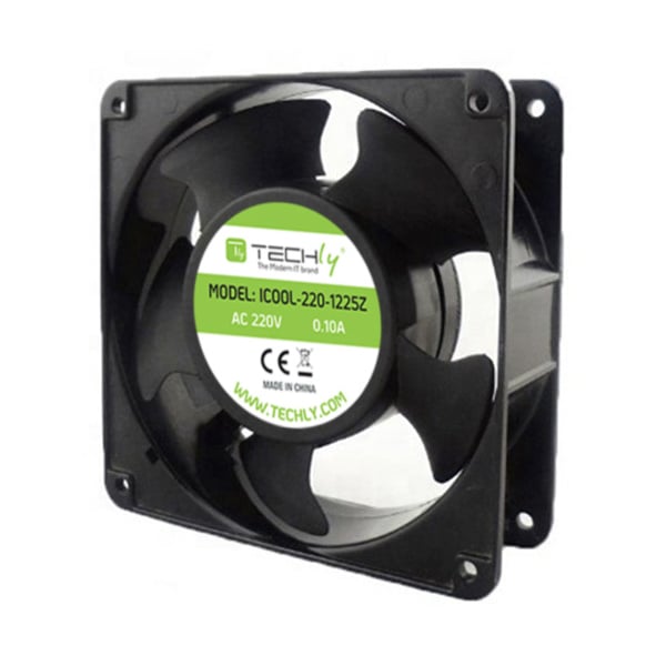 Ventola per PC 120x120x25 220V - Techly ICOOL-220-1225Z
