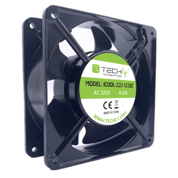 Ventola per PC 120x120x38 220V - Techly ICOOL-220-1238Z