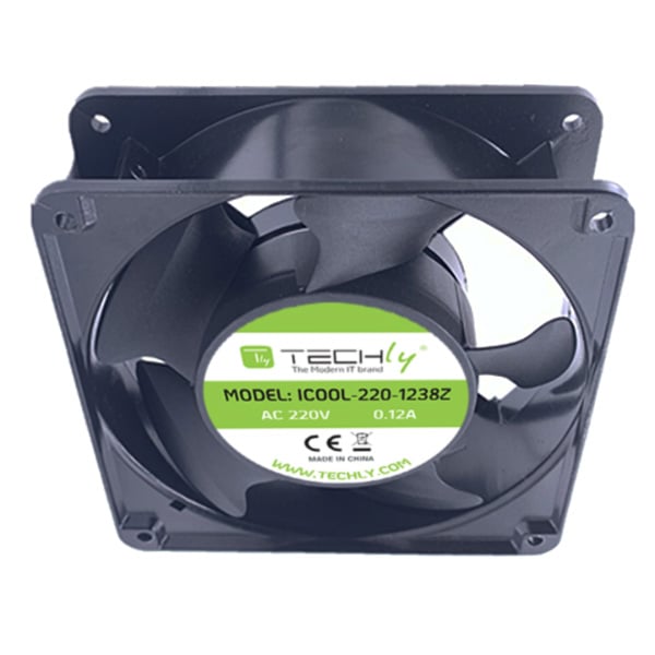 Ventola per PC 120x120x38 220V - Techly ICOOL-220-1238Z