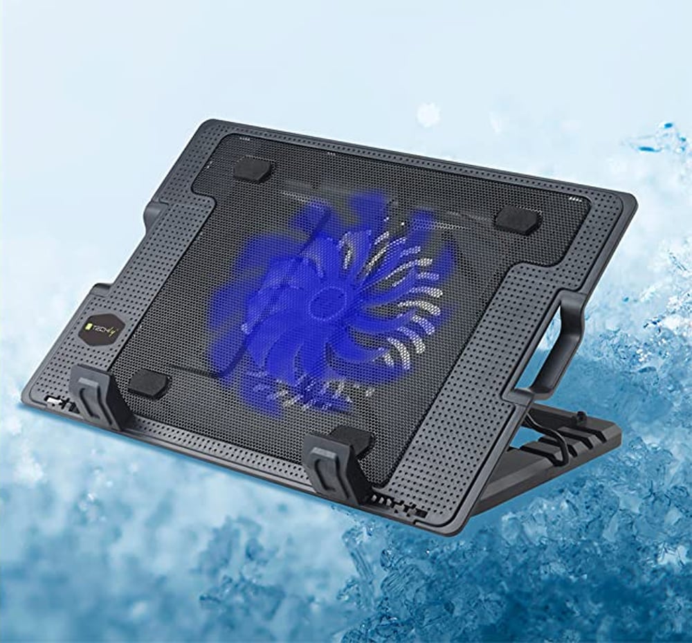 Supporto per notebook fino a 17.3'' con sistema di raffreddamento - Techly ICOOL-CP12TY