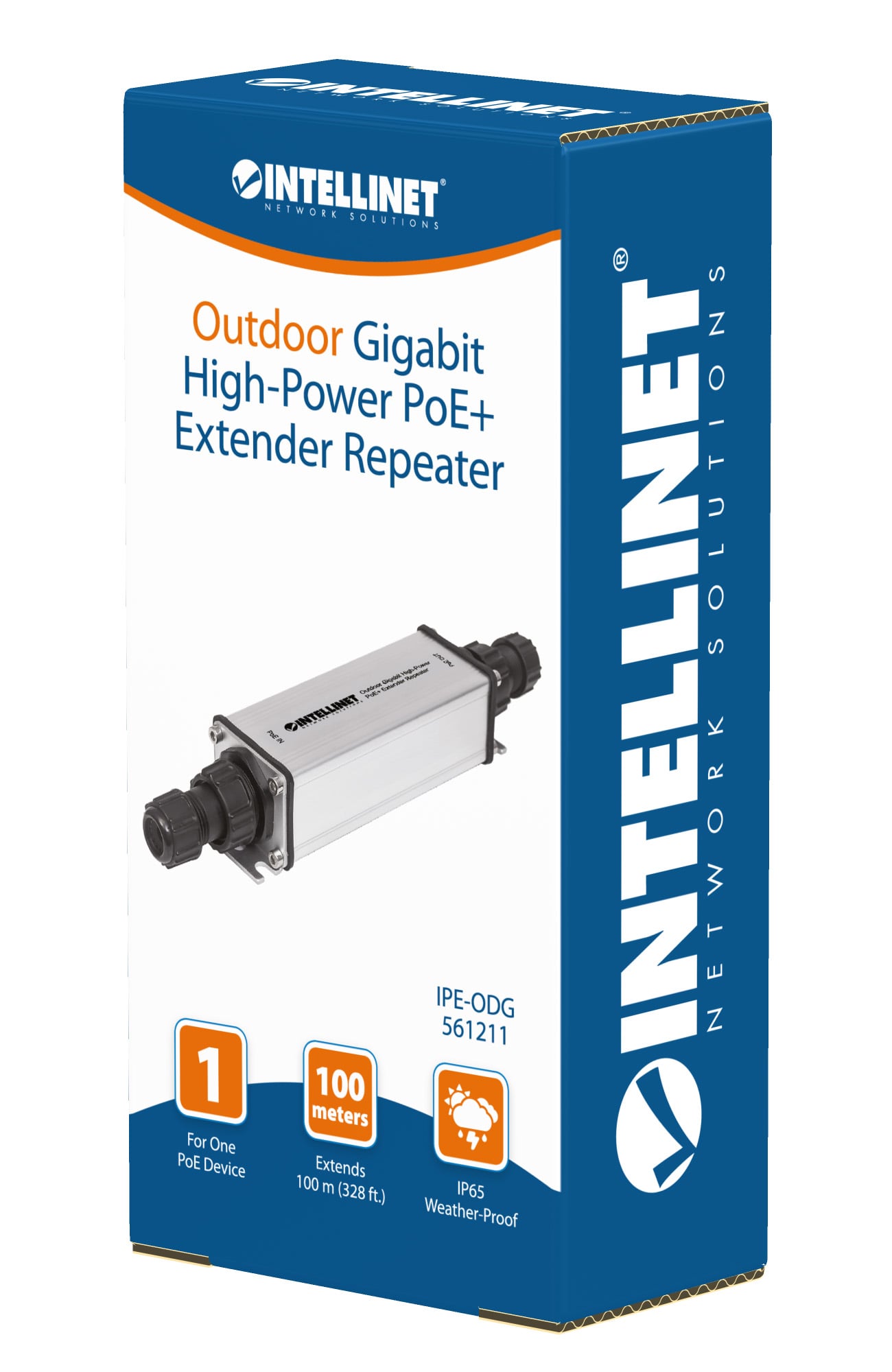 Extender Repeater PoE+ Gigabit High-Power per Esterno - Intellinet ICPOE002