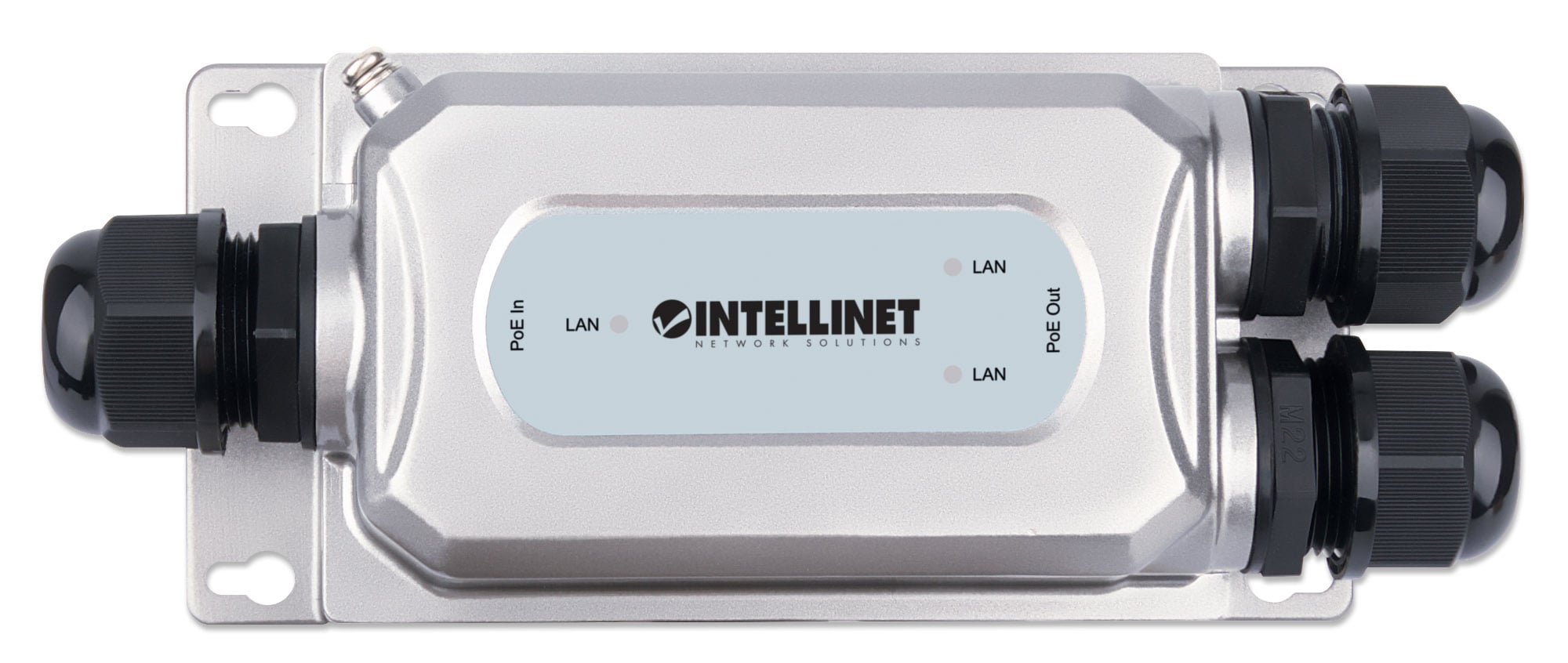 Extender Gigabit 2 porte Ultra PoE per Esterno Antivandalo - Intellinet ICPOE003