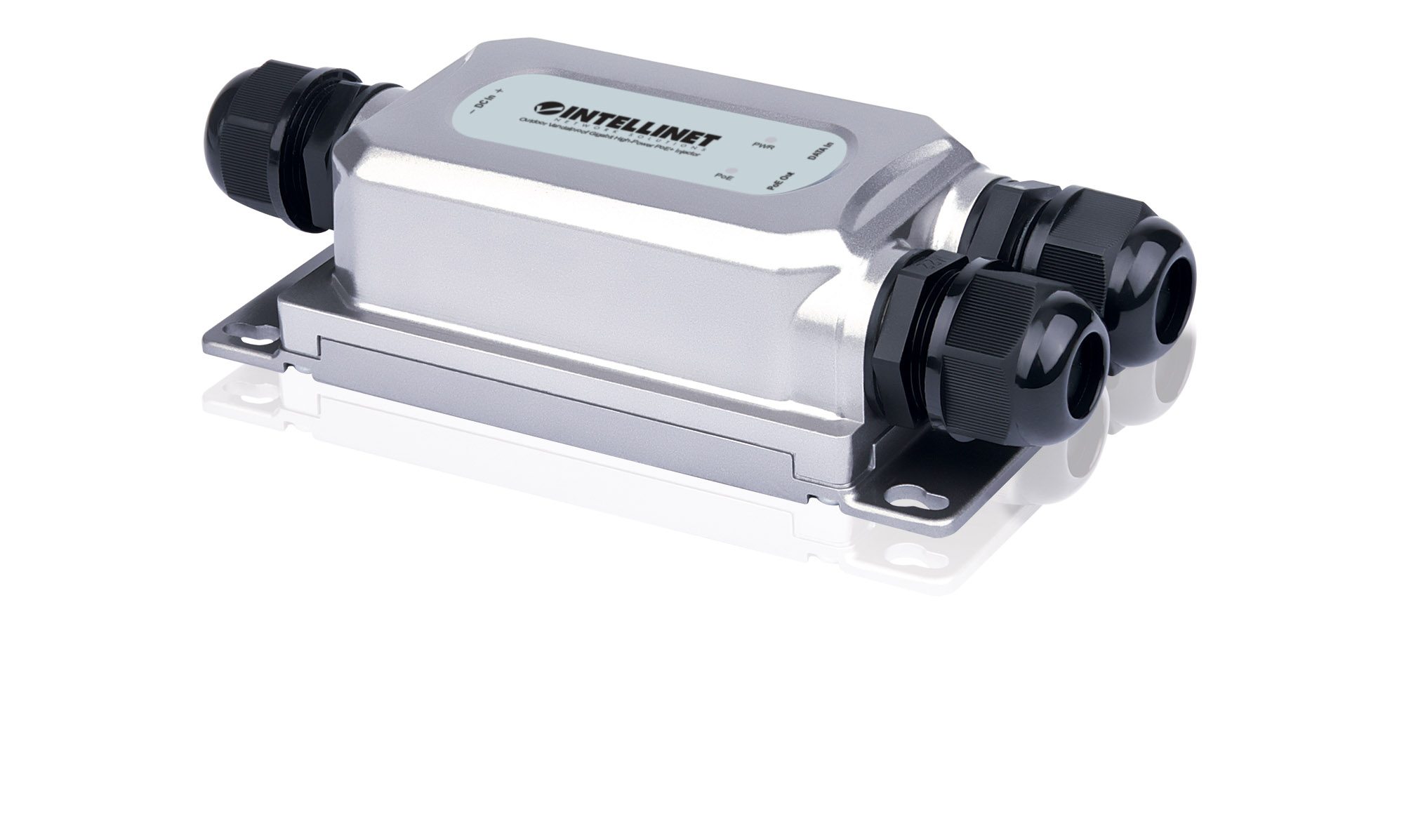 Iniettore Gigabit PoE+ High-Power Antivandalo da Esterno - Intellinet ICPOE004