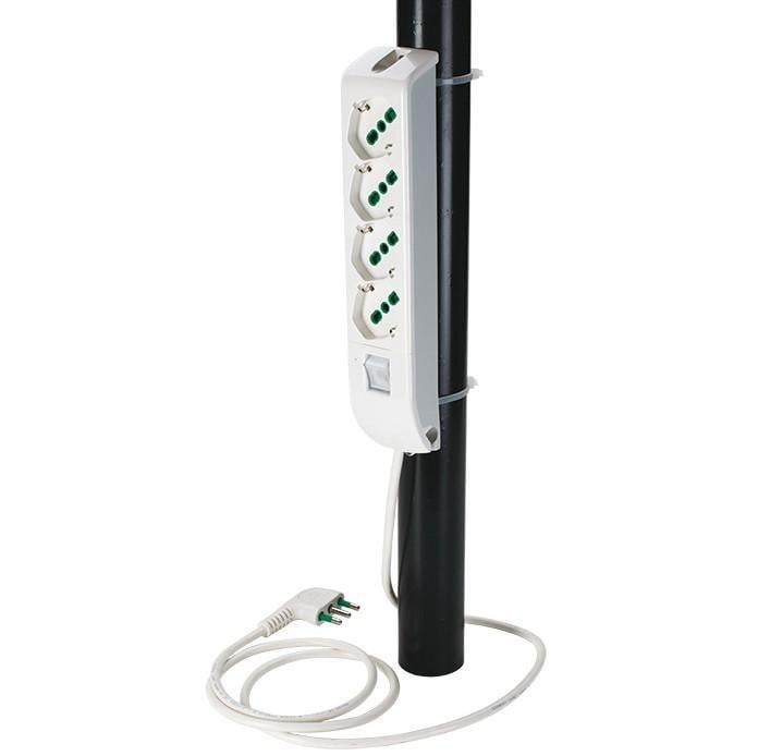 Multipresa 4 Posti Italiana Bipasso / Schuko Bianco - FME ICPS004F