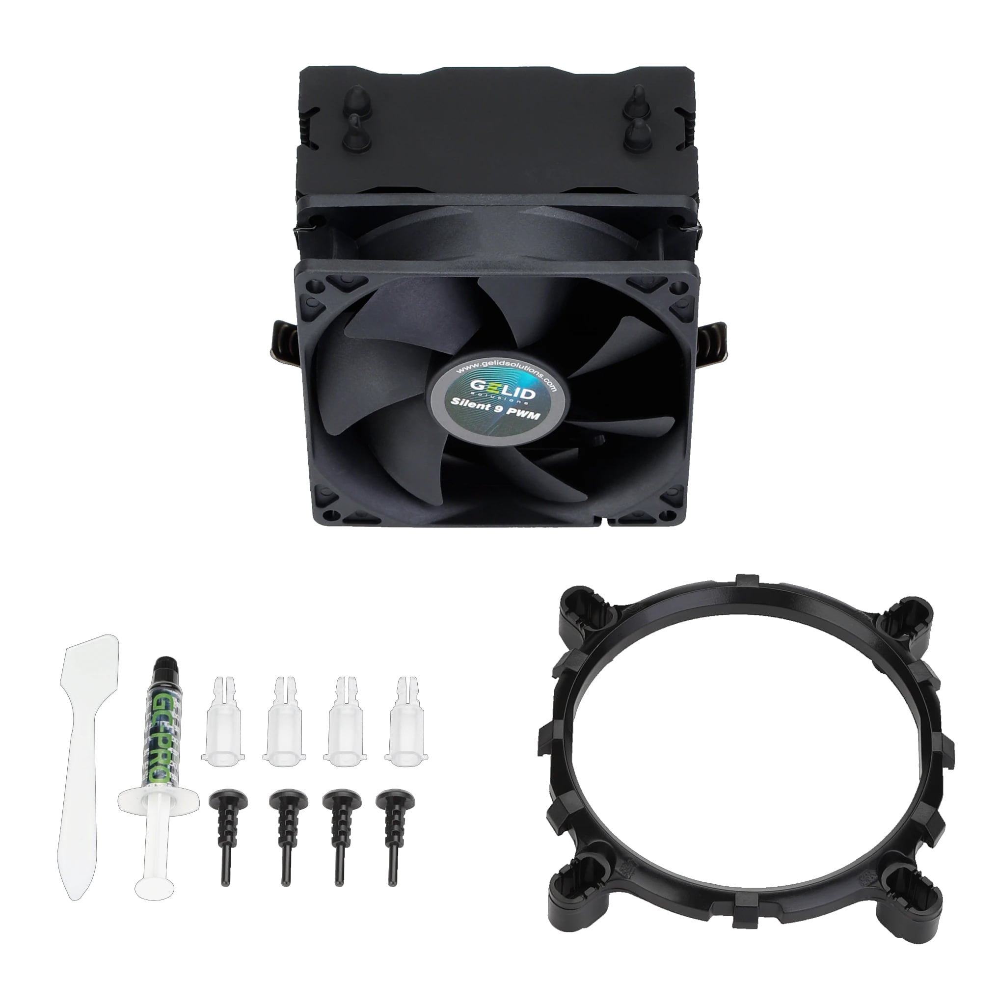 Dissipatore Avanzato BlackFrore CPU HDC Ventola Smart PWM da 92mm - Gelid Solutions ICPU-GE-BLACKFRORE