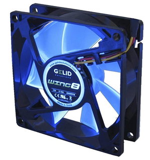 Ventola Wing 80x80x25 12V Blu - Gelid Solutions ICPU-GE-FWUV8