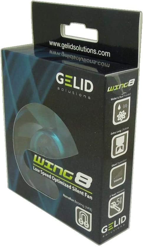 Ventola Wing 80x80x25 12V Blu - Gelid Solutions ICPU-GE-FWUV8