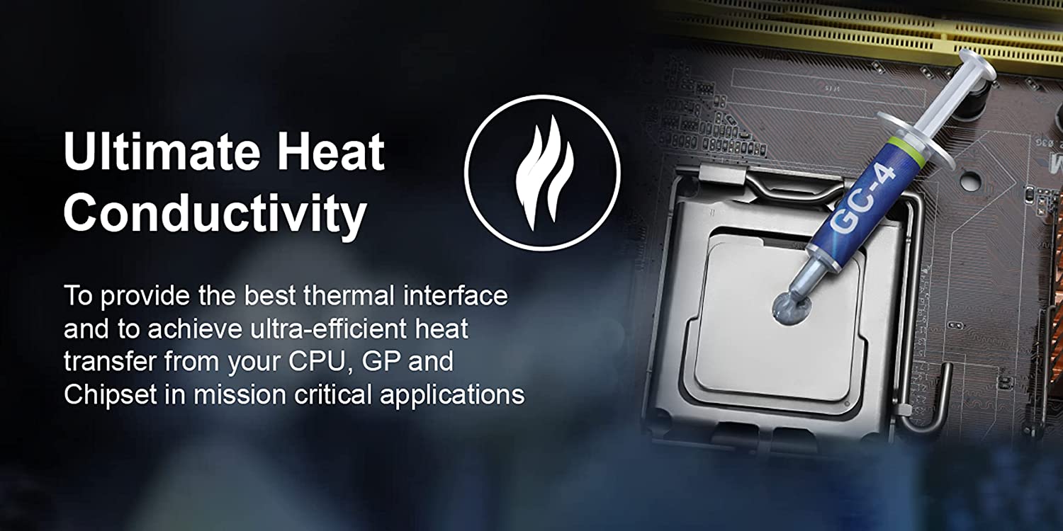 Pasta Termoconduttiva GC-4 per Dissipatori di Calore 1g - Gelid Solutions ICPU-GE-GC4A