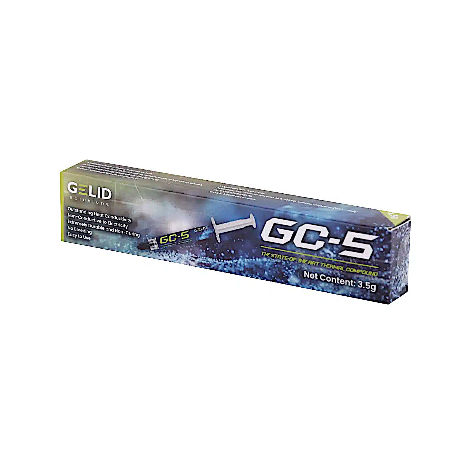 Pasta Termoconduttiva GC-5 per Dissipatori di Calore 3,5 g - Gelid Solutions ICPU-GE-GC5A