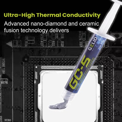 Pasta Termoconduttiva GC-5 per Dissipatori di Calore 3,5 g - Gelid Solutions ICPU-GE-GC5A